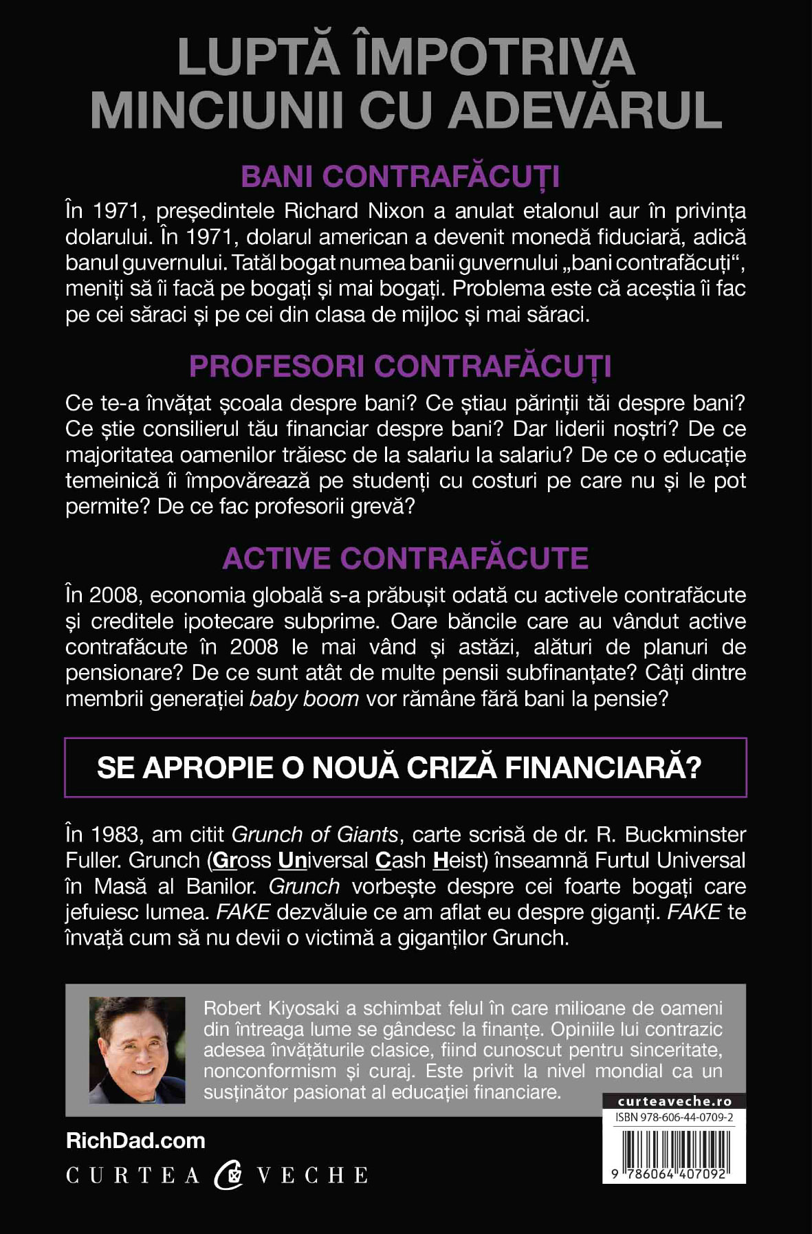 Carte Fake autor Robert T. Kiyosaki editura Curtea Veche Publishing