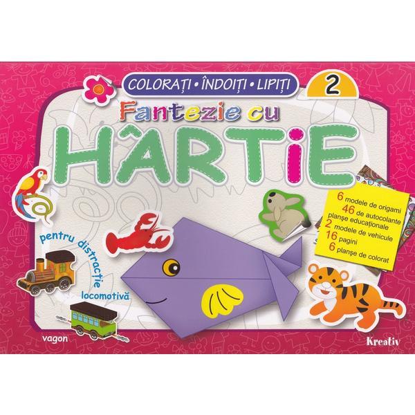 Carte Fantezie cu hartie. Colorati! Indoiti! Lipiti! 2