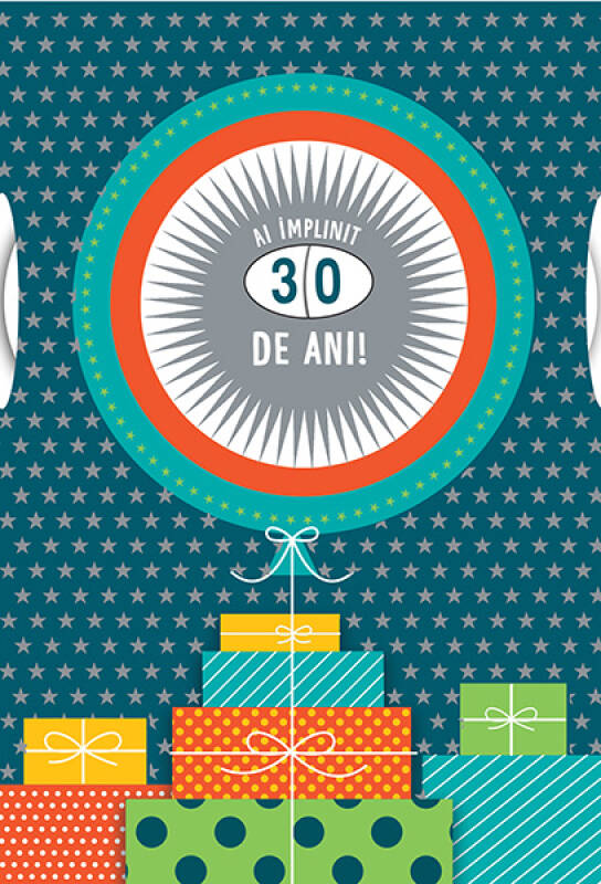 Carte Felicitare - Ai implinit…ani - albastru editura Litera