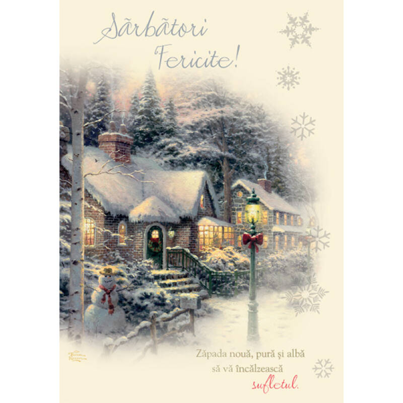 Carte Felicitare muzicala - Sarbatori fericite - Let it snow! editura Litera