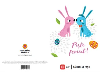 Carte Felicitare. Cantece de Pasti/*** editura Digitala Magic Paper