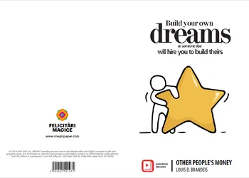 Carte Felicitare. Other People's Money/Louis D. Brandeis editura Digitala Magic Paper