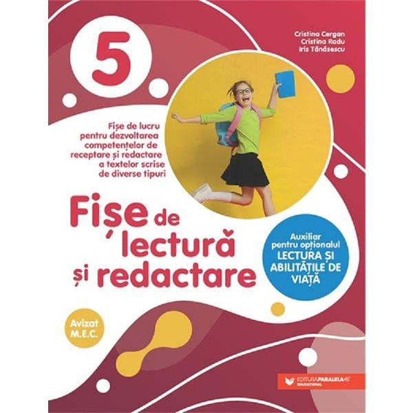Carte Fise de lectura si redactare - Clasa 5 - Cristina Cergan