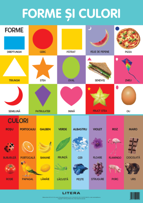 Carte Forme si culori. Planse educationale   editura Litera