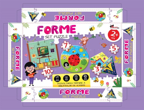 Carte Forme. Puzzle - 25 piese editura Aramis