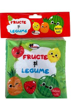 Carte Fructe si legume. Carte din material textil editura -