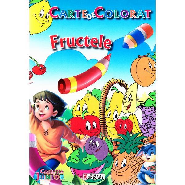 Carte Fructele - Carte de colorat