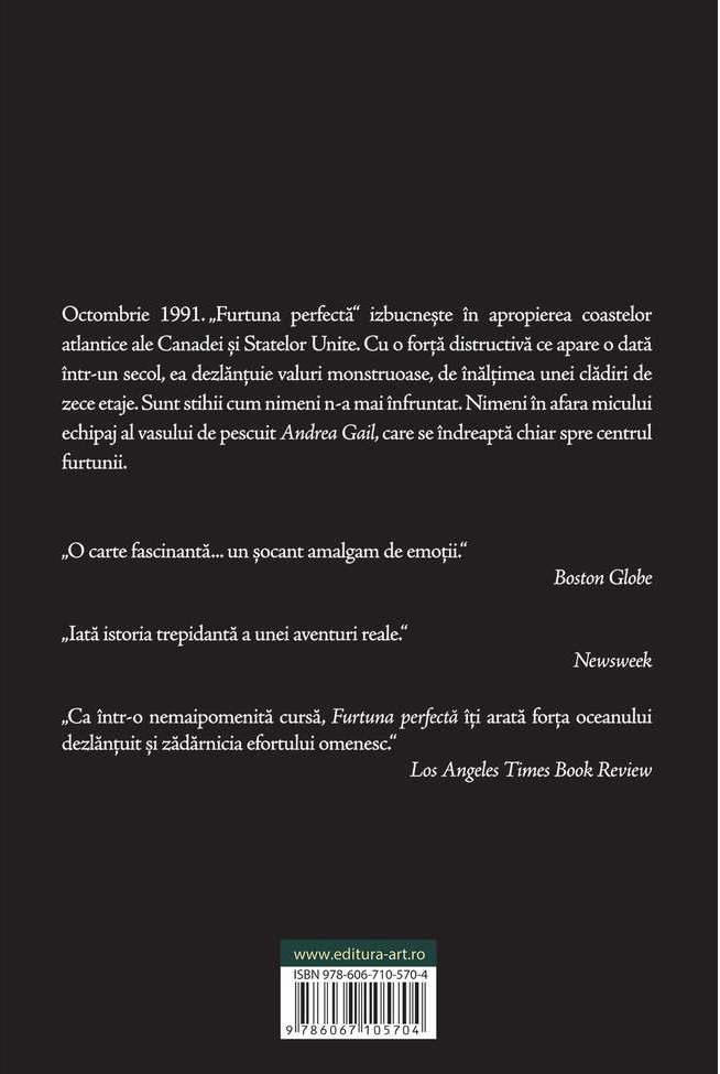 Carte Furtuna perfecta autor Sebastian Junger editura Art