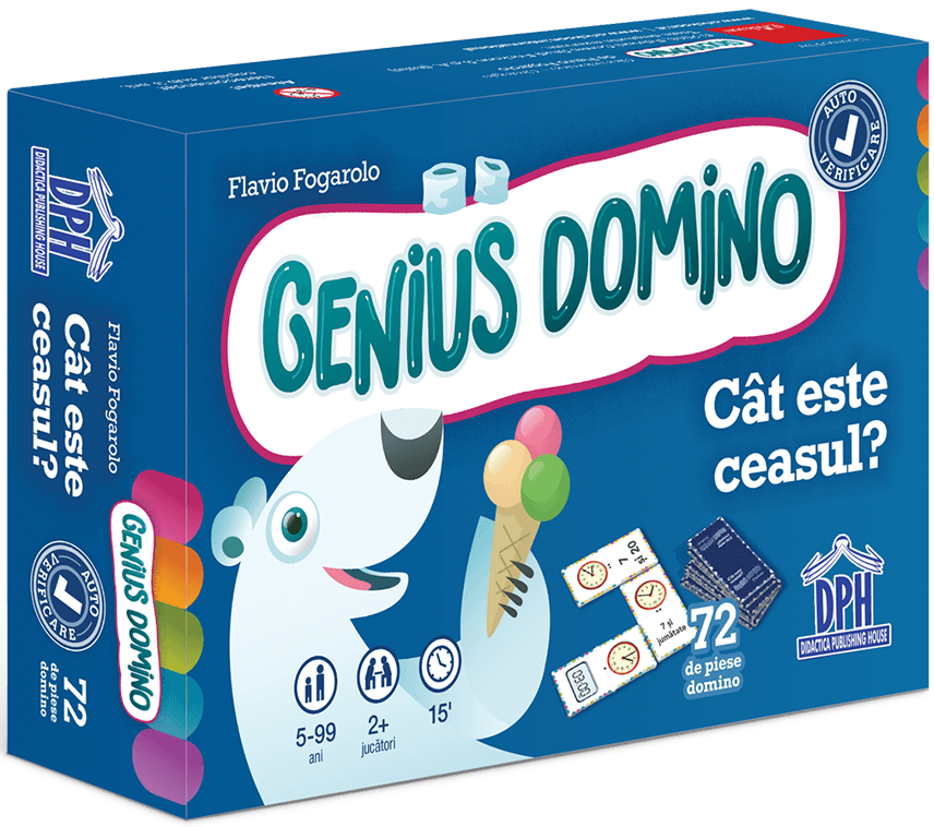 Carte Genius Domino. Cat este ceasul? autor Flavio Fogarolo editura Didactica Publishing House