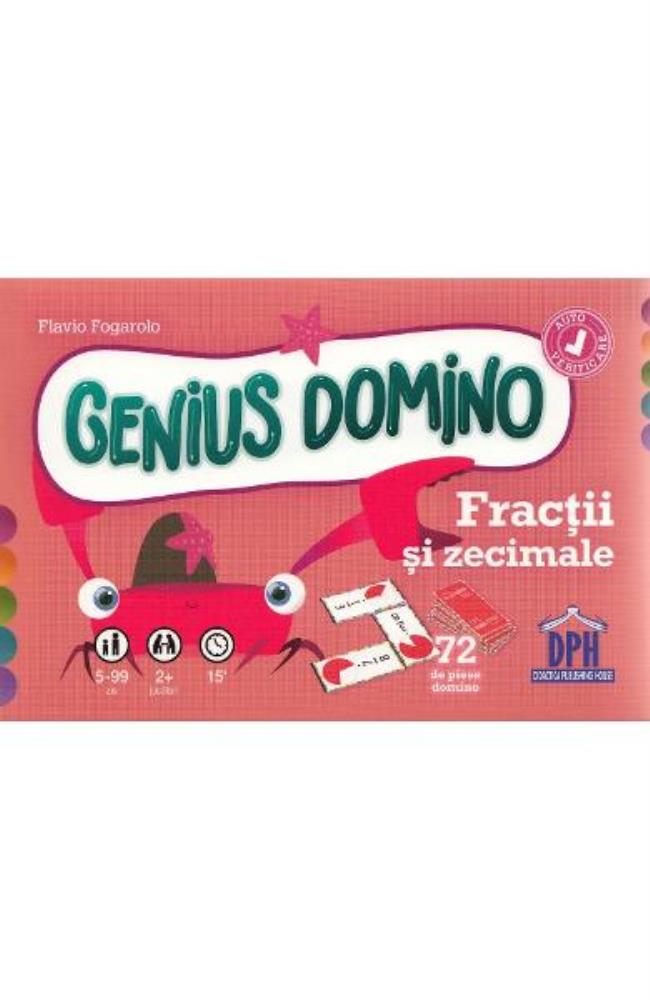 Carte Genius Domino. Fractii si zecimale editura DPH