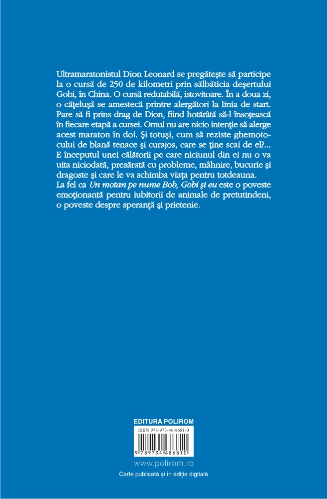 Carte Gobi si eu autor Dion Leonard editura Polirom