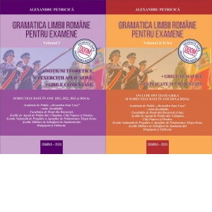 Carte Gramatica limbii romane pentru examene. Editia 2024 (set 2 volume)