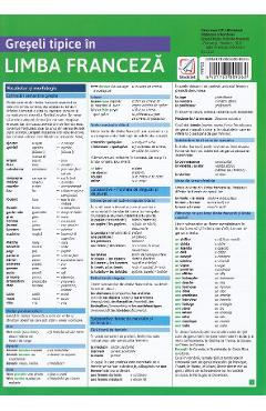Carte Greseli tipice in limba franceza editura -