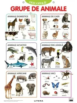 Carte Grupe de animale. Descopera! (planse educationale)/*** editura Litera
