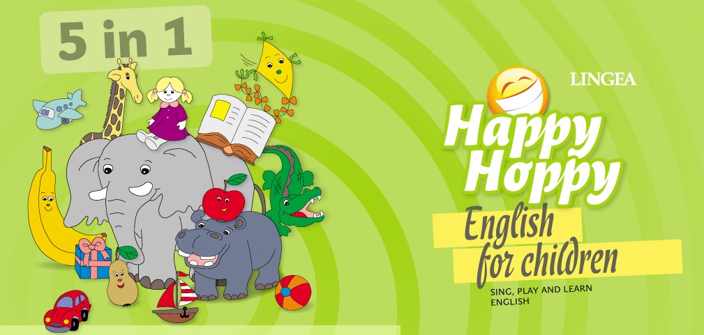 Carte Happy Hoppy complet. Kit invatarea limbii engleze pentru copii   editura Linghea