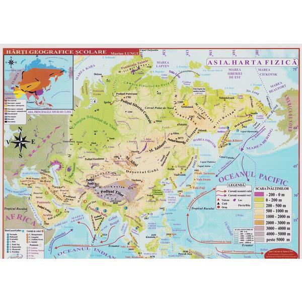 Carte Harta Asia A3