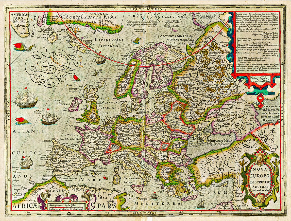 Carte Harta Europa 1620   editura Old Romania Maps