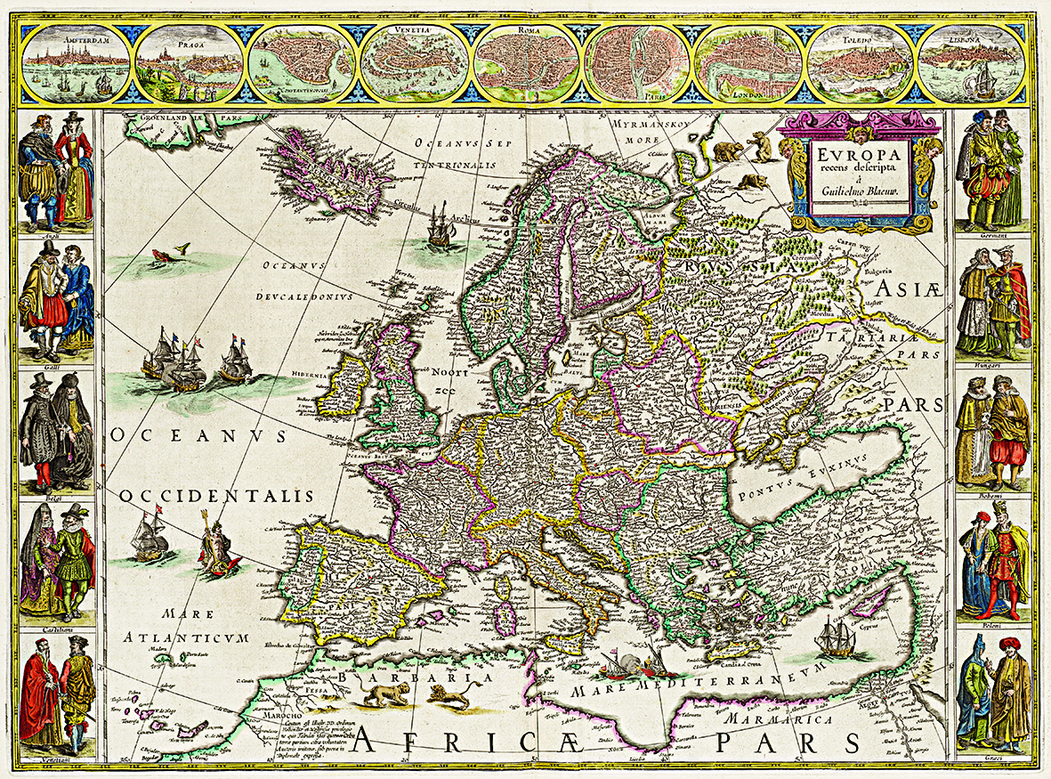 Carte Harta Europa 1630   editura Old Romania Maps