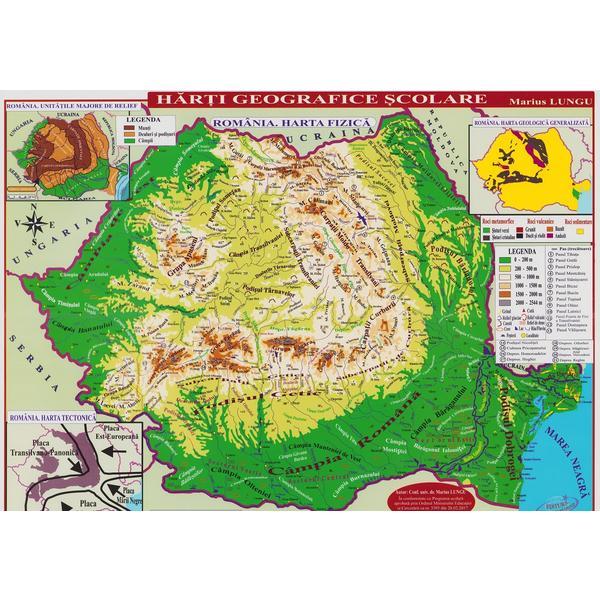 Carte Harta Romaniei A3