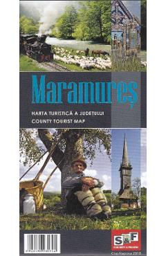 Carte Harta judetului Maramures editura Autor Anonim