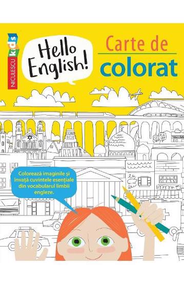 Carte Hello English! Carte de colorat editura Niculescu