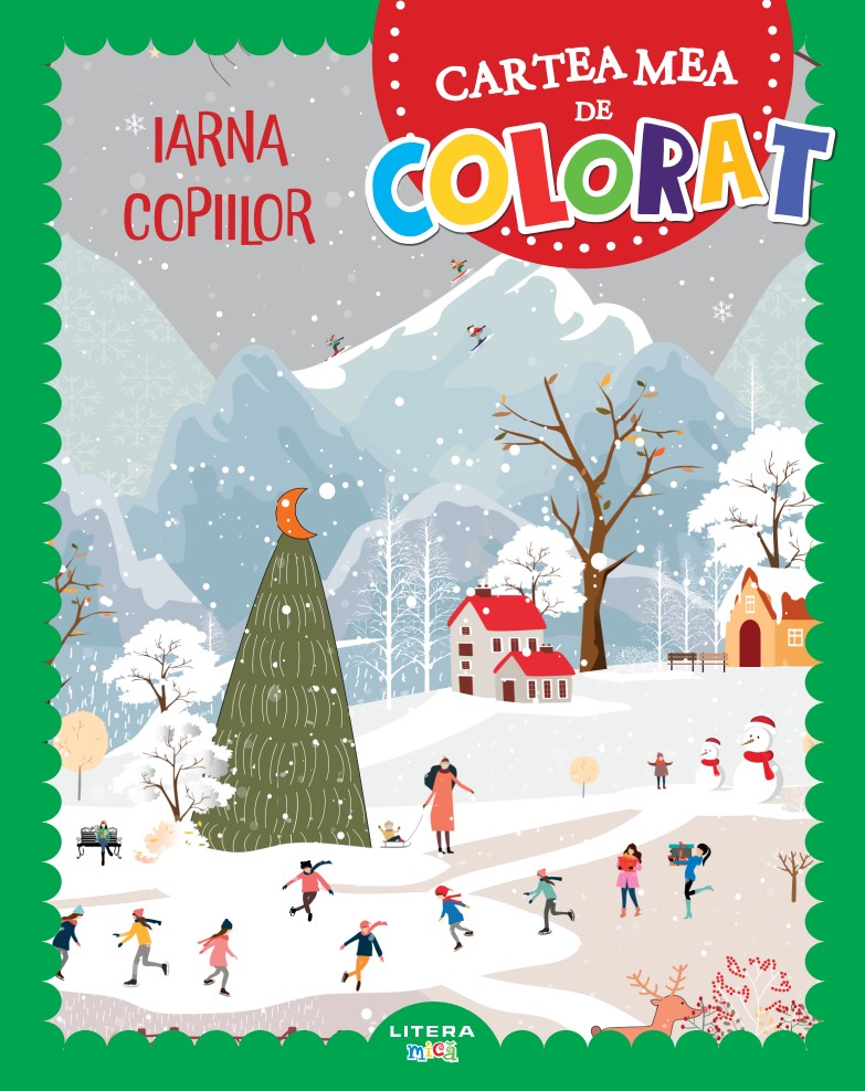 Carte Iarna copiilor. Cartea mea de colorat editura Litera