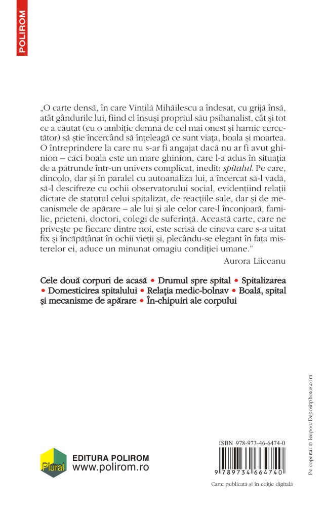 Carte In cautarea corpului regasit autor Vintila Mihailescu editura Polirom