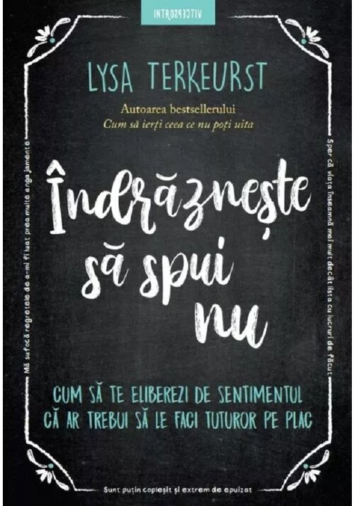 Carte Indrazneste sa spui nu editura Litera