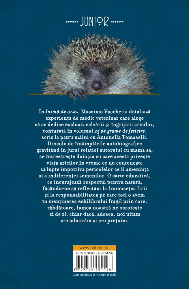 Carte Inima de arici autor Massimo Vacchetta editura Polirom