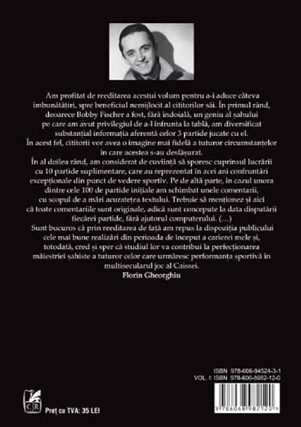 Carte Integrala de sah. Volumul 1 autor Florin Gheorghiu editura Cartea Romaneasca