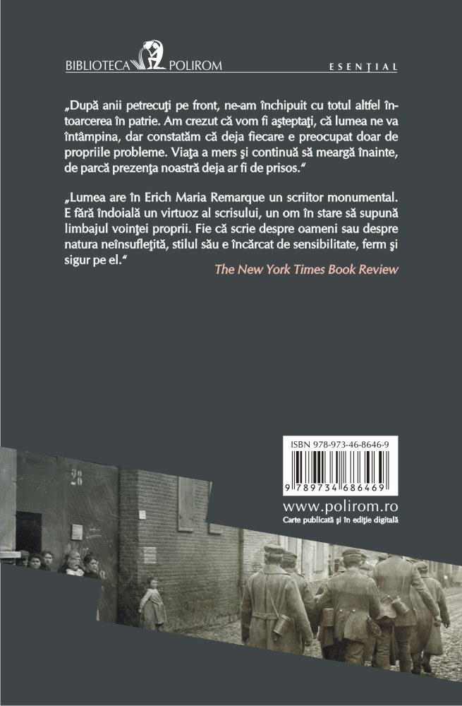 Carte Intoarcerea din razboi autor Erich Maria Remarque editura Polirom