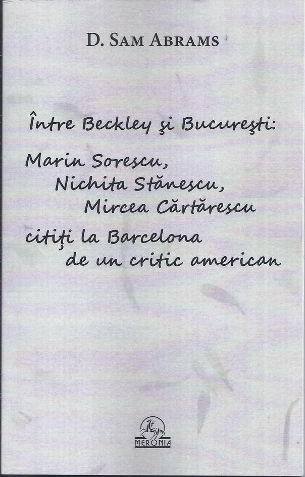 Carte Intre Beckley si Bucuresti: Sorescu