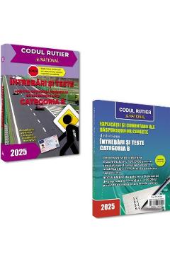 Carte Intrebari si teste pentru obtinerea permisului de conducere auto. Categoria B Ed.2025 editura -