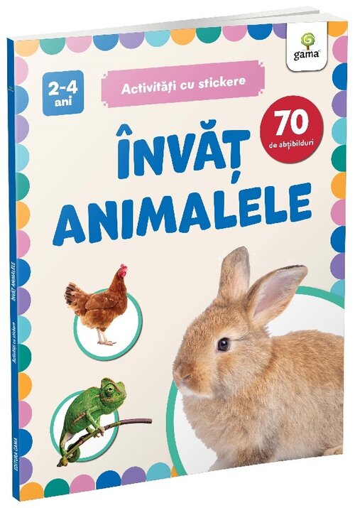 Carte Invat animalele/ Activitati cu stickere editura Gama
