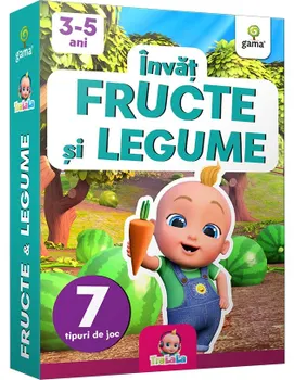 Carte Invat fructe si legume. 7 tipuri de joc/*** editura Gama