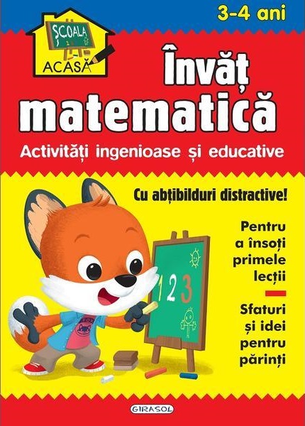 Carte Invat matematica 3-4 ani   editura Girasol