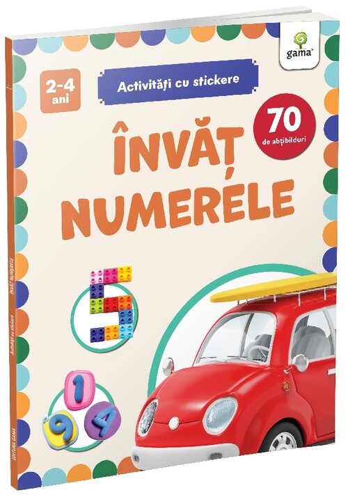 Carte Invat numerele/ Activitati cu stickere editura Gama