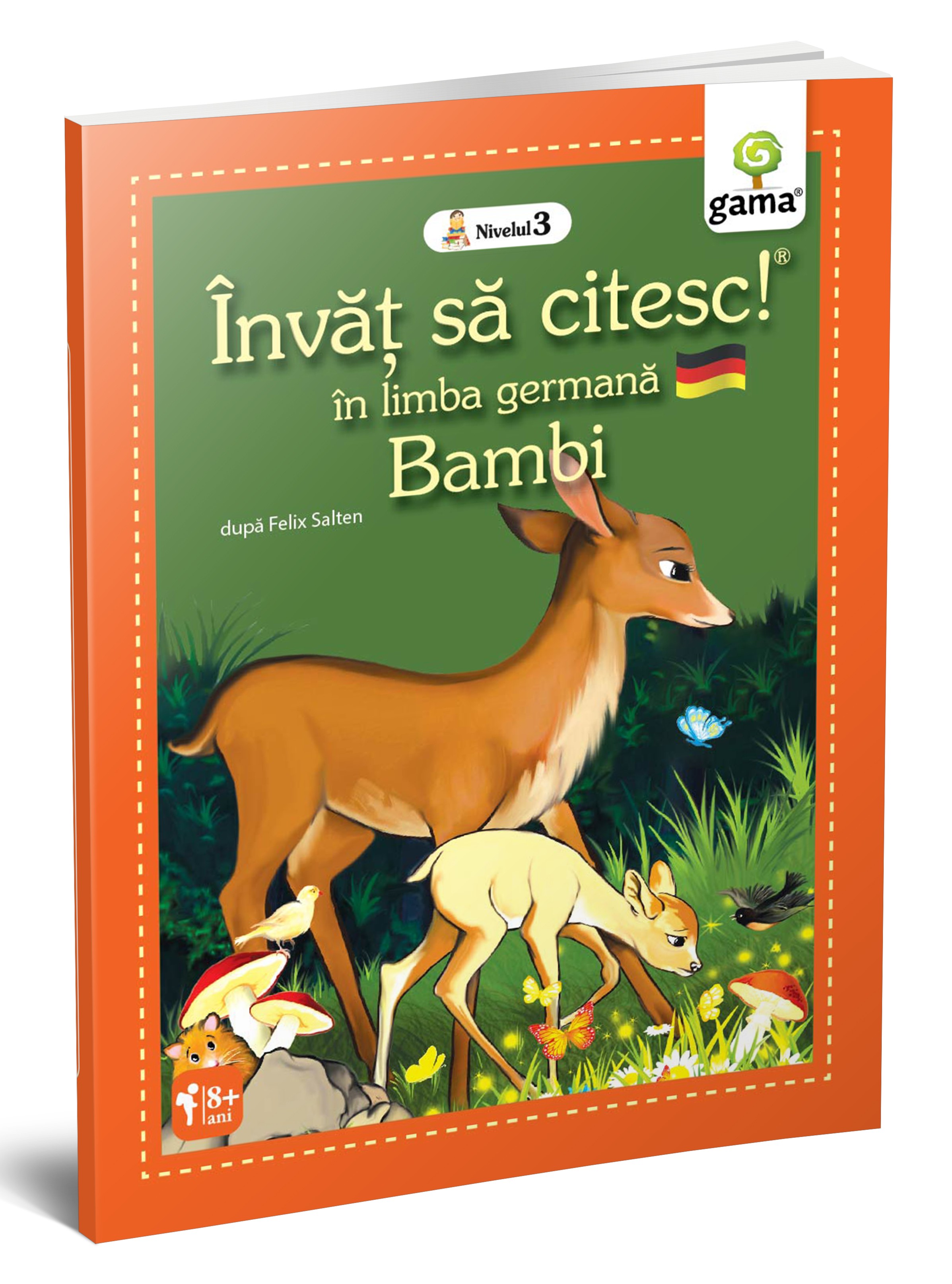 Carte Invat sa citesc in limba germana - Bambi autor Felix Salten editura Gama