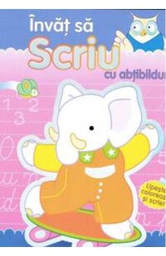 Carte Invat sa scriu cu abtibilduri editura -