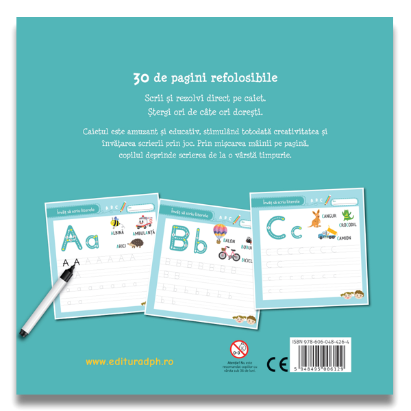 Carte Invat sa scriu literele   editura Didactica Publishing House