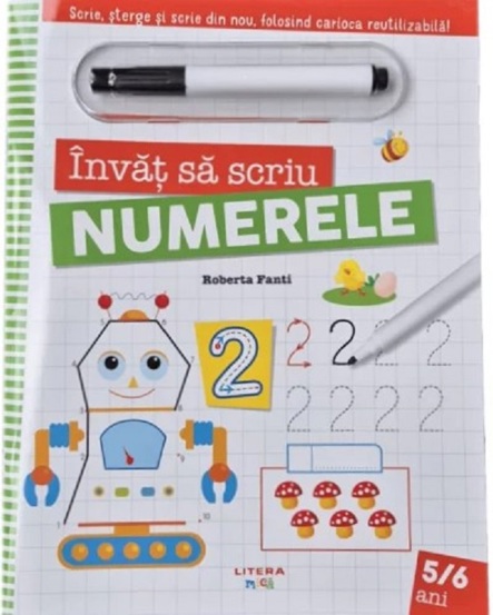 Carte Invat sa scriu numerele editura Litera