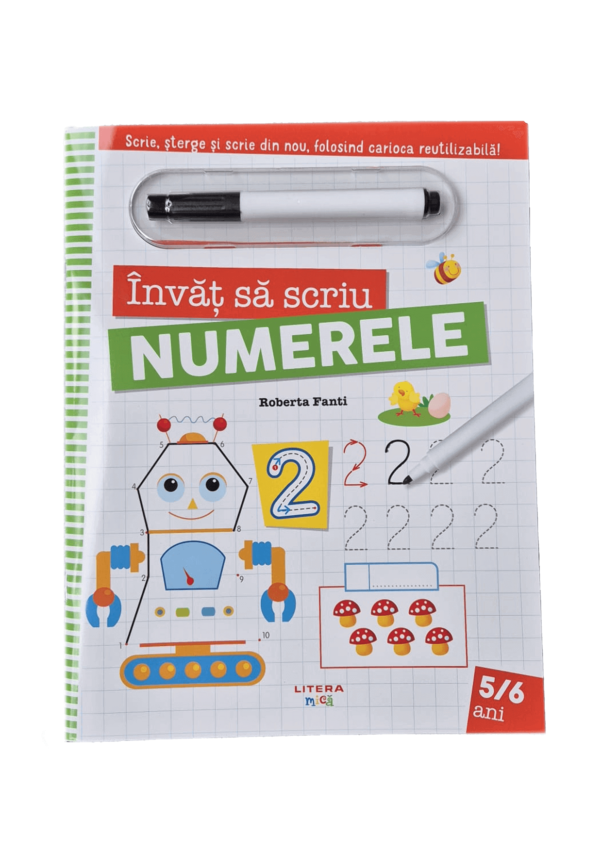 Carte Invat sa scriu numerele editura Litera