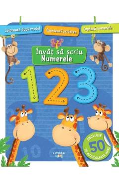 Carte Invat sa scriu. Numerele editura -