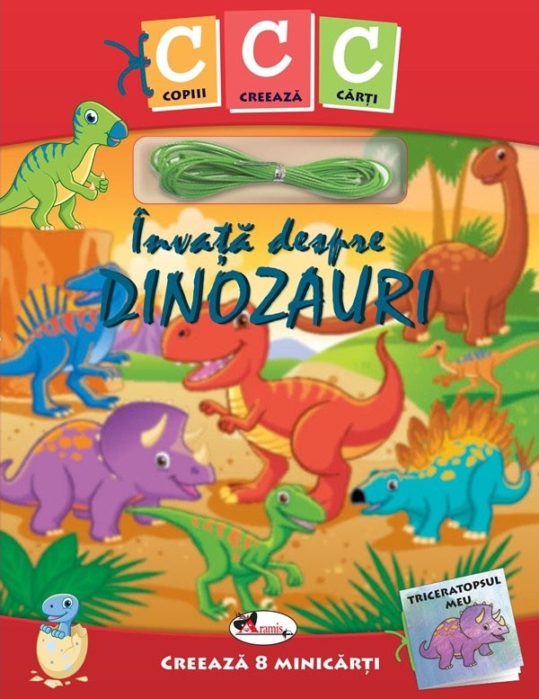 Carte Invata despre dinozauri   editura Aramis