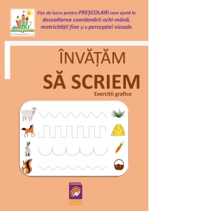 Carte Invatam sa scriem. Exercitii grafice