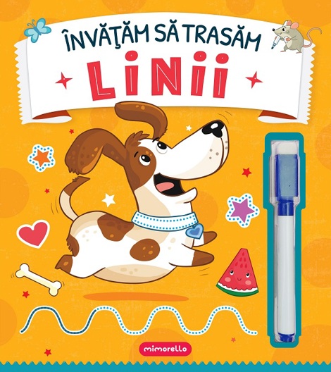 Carte Invatam sa trasam linii+marker editura Kreativ