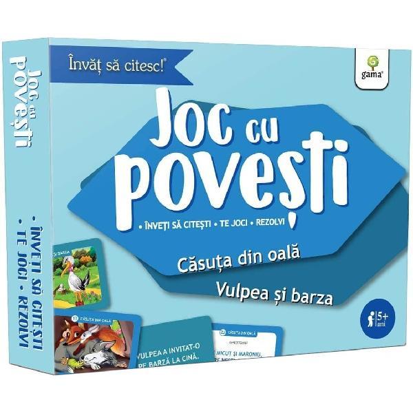 Carte Joc cu povesti. Casuta din oala. Vulpea si barza 5 ani+