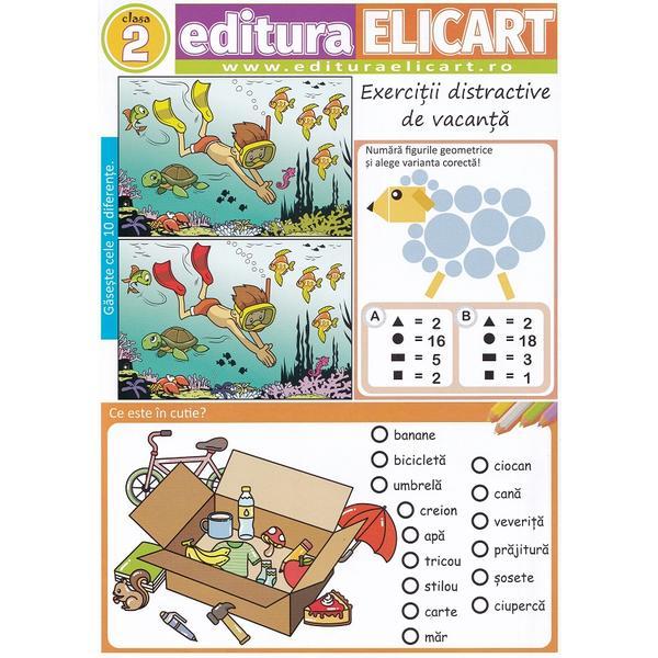 Carte Jocul vacantei. Exercitii distractive de vacanta - Clasa 2