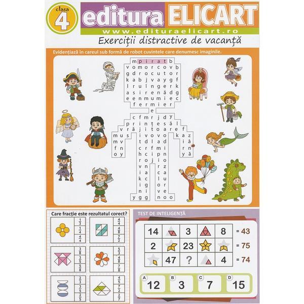 Carte Jocul vacantei. Exercitii distractive de vacanta - Clasa 4