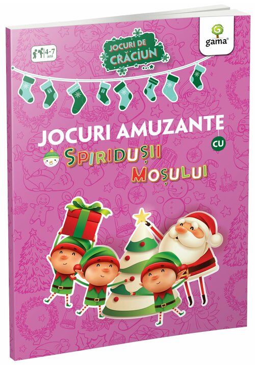 Carte Jocuri amuzante cu spiridusii Mosului editura Gama